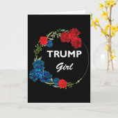 Carte Trump Girl Flower Wreath (Fleur jaune)