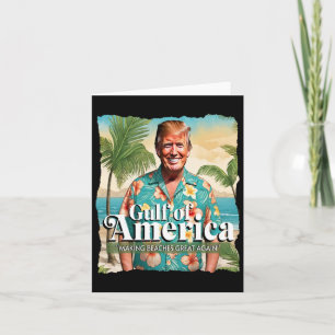 Carte Trump Graphisme Funny Golfe Des États-Unis Trump M