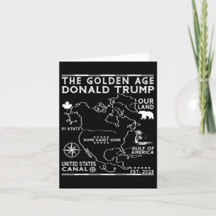 Carte Trump Groenland Panama Canal Canada Mexique G