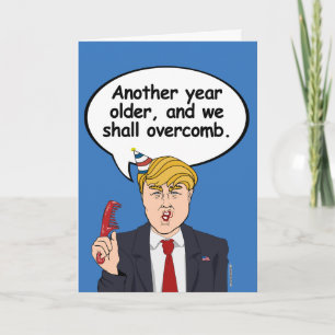 Carte Trump Hair Birthday Card - Nous allons dépasser -