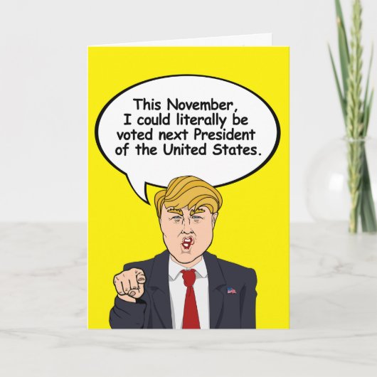 Carte Trump Halloween Card - Il y a des choses effrayant (Devant)