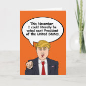 Carte Trump Halloween Card - Il y a des choses effrayant (Devant)