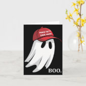 Carte Trump Halloween Ghost Boot Faire sauter à nouveau  (Fleur jaune)
