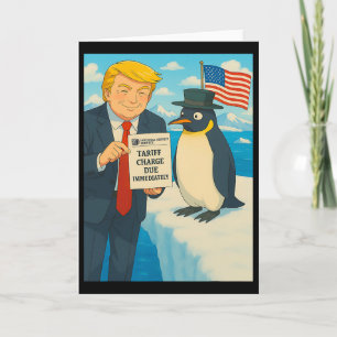 Carte Trump Imposant un Tarif sur la Politique de l'Anim