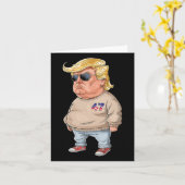 Carte Trump Je Suis Juste Un Type Chill Drôle 2024 Mème  (Fleur jaune)