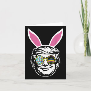 Carte Trump Joyeux Chasse aux oeufs de lapin de Pâques P