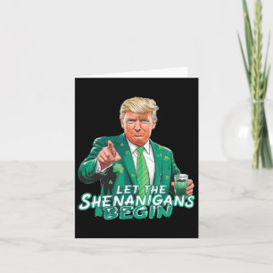 Carte Trump Laisse Les Shenanigans Commencer St Patrick'