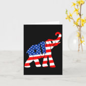 Carte Trump, le drapeau américain (Fleur jaune)