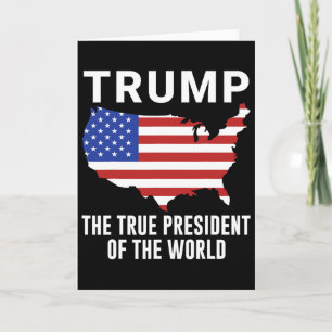 Carte Trump le véritable président du monde 1