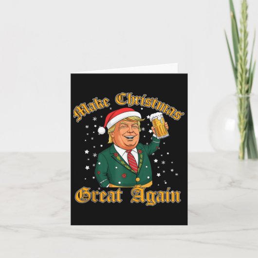 Carte Trump Lover Joyeux Noël Avec Trump Brothers (Devant)