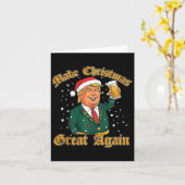 Carte Trump Lover Joyeux Noël Avec Trump Brothers (Fleur jaune)