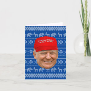 Carte TRUMP MAGA Noël
