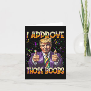 Carte Trump Mardi Gras Usa J'Approuve Ces Frères Drôle
