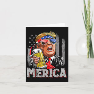 Carte Trump Merica Rendre 4 juillet grand à nouveau les
