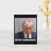 Carte Trump Mug Shot (Fleur jaune)