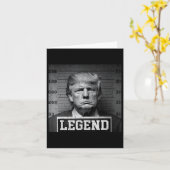 Carte Trump Mug Shot (Fleur jaune)