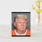Carte Trump Mugshot (Fleur jaune)