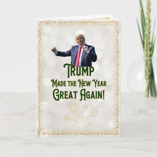 Carte Trump New Year's Card | Funny Trump Card