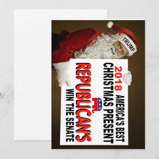 CARTE TRUMP NOËL (Devant / Derrière)