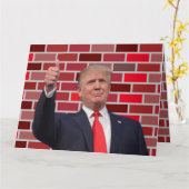 Carte Trump Noël (Fleur jaune)