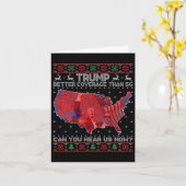 Carte Trump Noël meilleure couverture que 5g Peux-tu Lui (Fleur jaune)