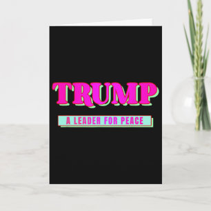 Carte Trump Paix Président Trump Un Leader Pour La Paix