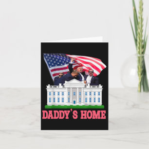 Carte Trump Papa est à la maison Au revoir Joe Biden Se