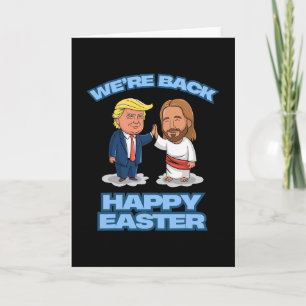 Carte Trump Pâques Jésus Trump Nous sommes Ck Drôle Pâqu