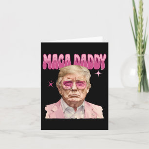 Carte Trump Pink Sungles Maga Daddy Funny Trump 2024