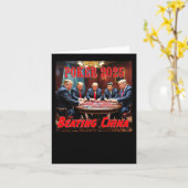 Carte Trump Poker 2025 (Fleur jaune)