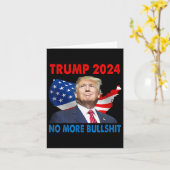 Carte Trump Pour Le Président 2024 Plus De Bull (Fleur jaune)
