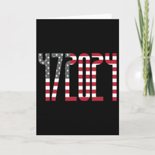Carte Trump pour président 2024 Républicain innocent Deb
