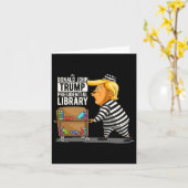 Carte Trump Presidential Library Funny Anti Trump (Fleur jaune)