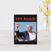 Carte Trump réessaie (Fleur jaune)