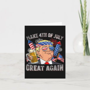 Carte Trump rend 4 juillet grand à nouveau les hommes