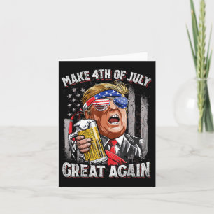 Carte Trump rend 4 juillet grand à nouveau les hommes à