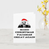 Carte Trump rend le pyjama de Noël une fois de plus poli (Fleur jaune)