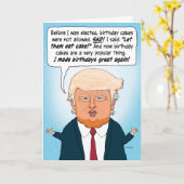 Carte Trump rend les anniversaires de nouveau formidable (Fleur jaune)