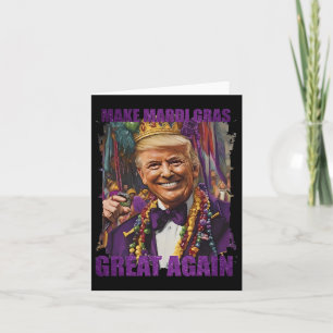 Carte Trump Rendre Mardi Gras Grand À Nouveau Drôle Para