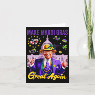 Carte Trump Rendre Mardi Gras Grand À Nouveau Drôle Para