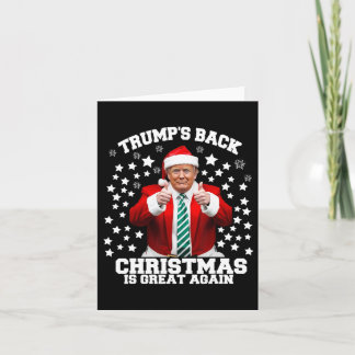 Carte Trump Retour Noël est super à nouveau amusant Prés