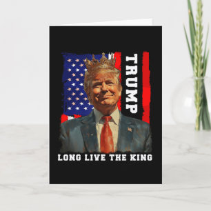Carte Trump roi président Vive le roi Trump
