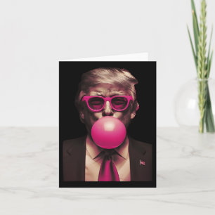 Carte Trump rose Bubblegum drôle