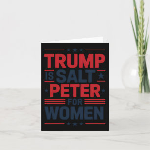 Carte Trump Sait Peter Pour Les Femmes Drôle Anti-Trump