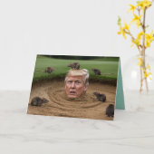 Carte Trump Sandtrap Greeting Card (Fleur jaune)