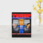 Carte Trump sort les poubelles (Fleur jaune)