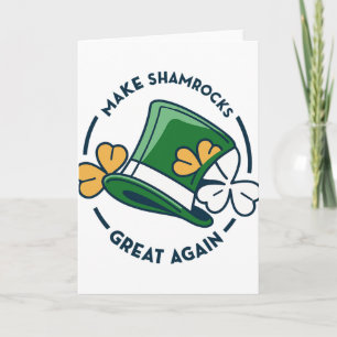Carte Trump St. Patrick’s Day - Rendre les trèfles à nou