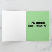 CARTE TRUMP ST. PATRICK'S DAY KISSES BIG GREETING CARD (Intérieur)