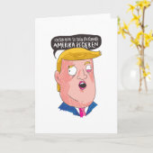 Carte Trump stupide (Fleur jaune)