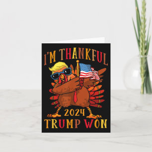 Carte Trump Thanksgiving Je remercie Trump Won